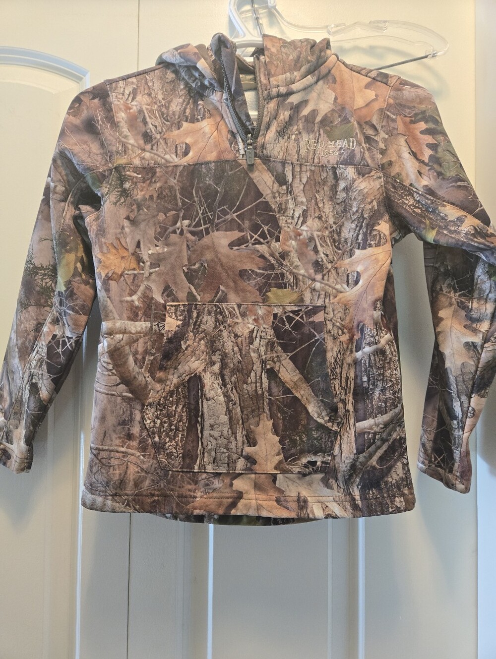RedHead Kids Camo Hoodie Jacket - Brown & Green